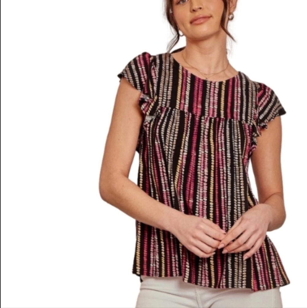 NWOT Emily Wonder Babydoll Blouse SzL